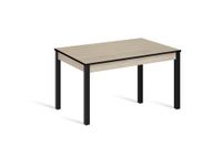 mesa cocina extensible 120180x80 cm roble pata negro