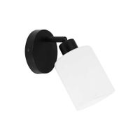 aplique de vidrio y metal blanco
