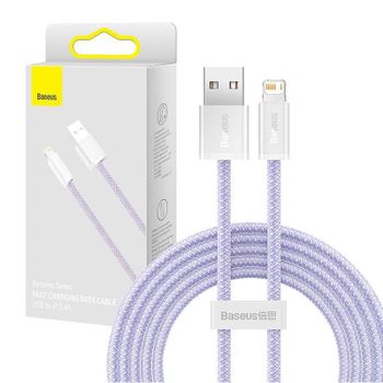 Cable Baseus Dynamic USB a Lightning 2.4A 2m Púrpura
