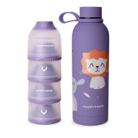 pack termo y dosificador de leche en polvo happymami violeta seda violeta seda