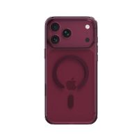 funda para movil raptic air clear burdeos magsafe para iphone 18 pro