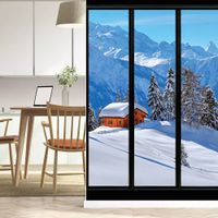 papel pintado ventana a la nieve 156x270cm