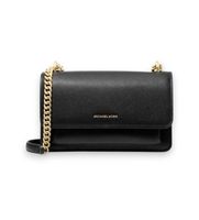 michael kors para mujer 30t4gc7l3t bolso de hombro de piel logo negro osfa casual