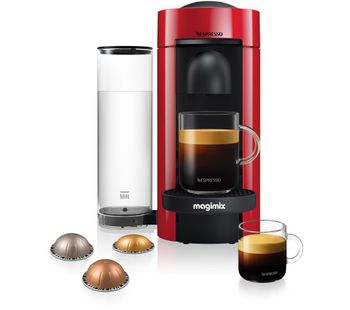 NESPRESSO by Magimix VertuoPlus M600 Coffee Machine - Piano Red, Red