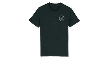 Camiseta unisex  p   strong but first coffee 2   strong   p 0 negra