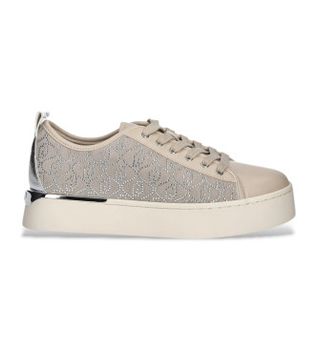 Liu Jo para mujer. BA5027PX609S3191 Zapatillas Pretty beige (39), 1 a 3cm, Cordones, Casual
