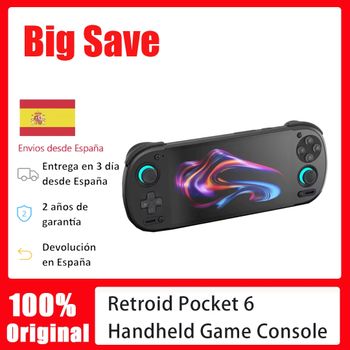 Consola de Juegos Portátil Retroid Pocket 6 RP6, Pantalla AMOLED de 5.5