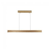 lampara colgante led madera 15w