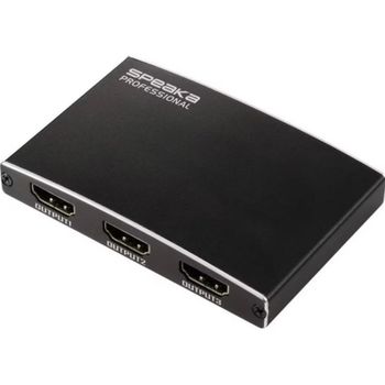 Splitter HDMI SpeaKa Professional SP-13803912 1 entrada 3 salidas USB-C aluminio