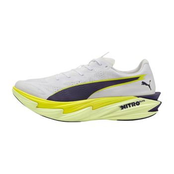 Zapatillas Puma Deviate NITRO Elite 4 Blanco Amarillo SS26, Talla 47 - EUR