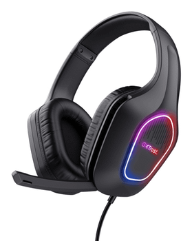 HEADSET TRUST GAMING GXT416 ZIROX CONEXION AUDIO Y MICROF DE 3,5 MMN PUERTO USB-A PARA LA ILUMIN