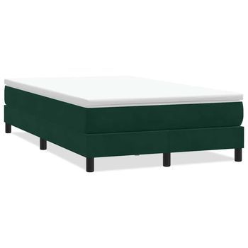 Cama Tapizada 213x123x25 Cm Contrachapado, Madera Procesada - Verde