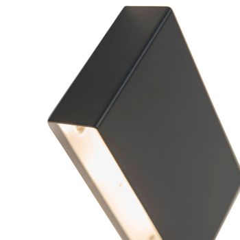 Aplique de pared aluminio negro