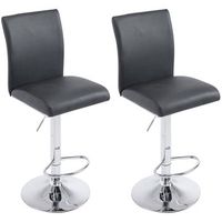 set 2x taburetes de bar koln simil cuero negro 47x385x945 cm clp