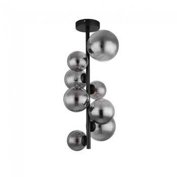 Lámpara de techo riha fumé (8 luces)