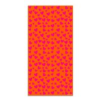 alfombra vinilica corazones 140x200cm agatha estampados rosa naranja