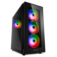 sharkoon tg5 pro rgb cristal templado usb 31 negra