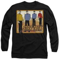 star trek camiseta manga larga classic para hombre