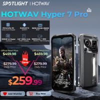 hotwav hyper 7 pro 5g telefono resistente 200mp android 14 66 fhd  120hz smartphone 3616 20gb 256gb 10800mah 33w telefono movil