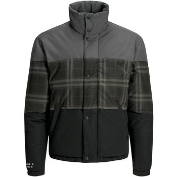 Jack & Jones Cazadora 12161841 JCONOAH SHORT PUFFER ASPHALT CHECKED para hombre