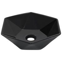 lavabo 41x365x12 cm ceramica negro vidaxl