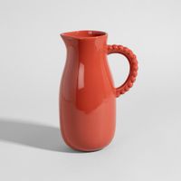 jarra de ceramica terracota con asa de perlas 12 l
