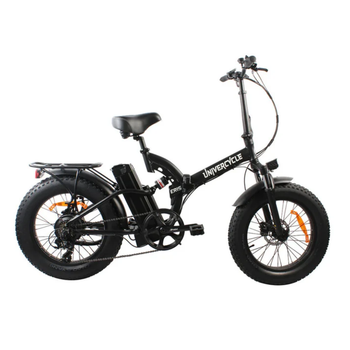 Bicicleta Eléctrica Univercycle B4, Batería De 48v 12.5ah, Plegable Para Ciudad, Fat Bike De 20”, Negra