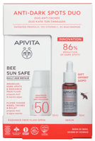 apivita bee sun safe reparacion antiedad diaria spf50 50 ml  regalo serum 10 ml