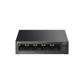 Switch TP-Link LiteWave LS105P 5 Puertos Fast Ethernet PoE Montaje de Pared