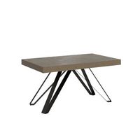 mesa extensible 90x160420 cm terium gris paloma patas antracita