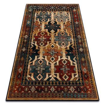 Alfombra De Lana Omega Rohan Rojo Rubí Claro 100x150 Cm