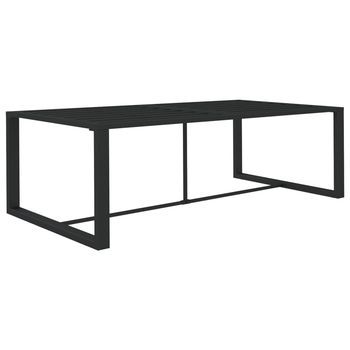 Mesa De Comedor De Jardín | Mesa De Exterior Aluminio Gris Antracita 120x60x66cm