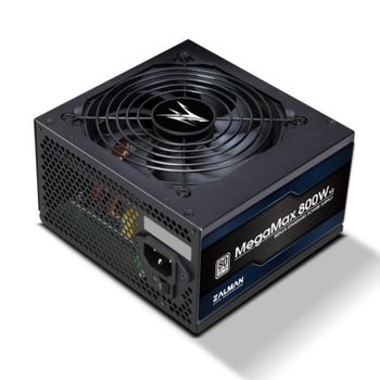 Fuente ATX Zalman ZM800-TXII MegaMax 800W 80 PLUS Ventilador 12cm Activo Negro