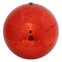 susp disco ball rojo d40