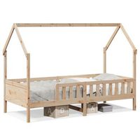 cama con forma de casa para ninos madera maciza pino 90x200 cm vidaxl