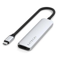 hub satechi 4 puertos 10 gbps usb tipo c st-p4ss con hdmi 4k 60 hz