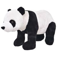 oso panda de peluche de pie negro y blanco xxl vidaxl