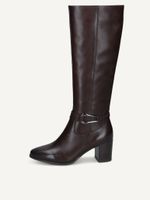 caprice boots brown made of leather with block heel size 40