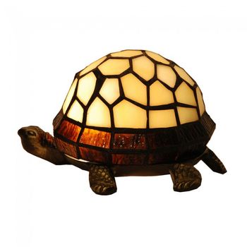 Lámpara de mesa tiffany tortuga