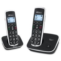 spc comfort kaisser duo telefono inalambrico negro