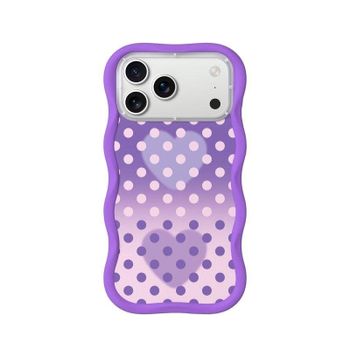 Funda para móvil YoungKit Sweetheart Wavy Silicona Morado Fantasía para iPhone 17 Pro Max