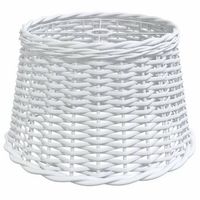 pantalla para lampara de techo mimbre blanco o45x28 cm vidaxl