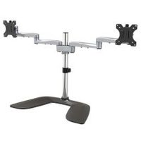 startechcom soporte vesa de escritorio para dos monitores - soporte ergonamico para pantallas hasta 32 8kg con montaje vesa - soporte articulado autoportante - altura ajustable - plata