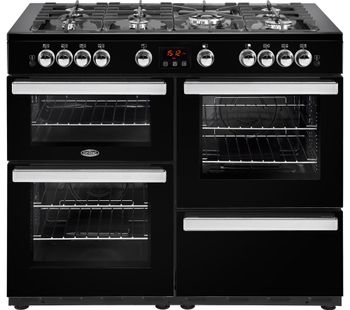 BELLING Cookcentre 110G Gas Range Cooker - Black, Black
