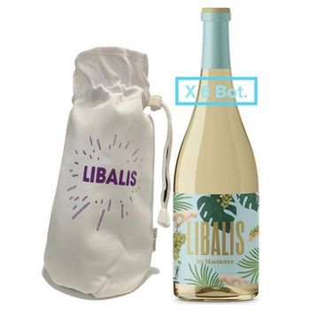 Pack 6 Botellas Libalis + Funda Termica Vino Blanco España Vt Valles De Sadacia 450 Cl. 12.0º