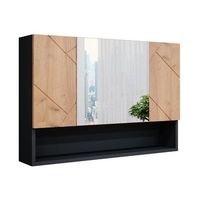 armario con espejo para bano irma 801 x 55 cm vicco