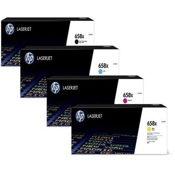 HP 658X Full Set Original High Capacity Toners (4 Pack)