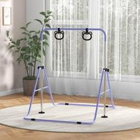 barra de gimnasia para ninos con altura ajustable purpura homcom