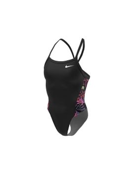 Bañador de natación Nike Fastback negro mujer