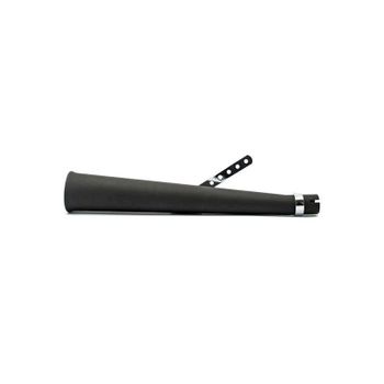 Silenciador de escape Megaphone Type1 largo acodado negro derecho